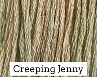 Classic Colorworks, Creeping Jenny, CCT-138, 5 YARD Skein, Hand Dyed Cotton, Embroidery Floss, Counted Cross Stitch, Hand Embroidery Thread