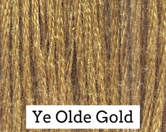 Classic Colorworks, Ye Olde Gold, CCT-176, 5 YARD Skein, Hand Dyed Cotton, Embroidery Floss, Counted Cross Stitch, Hand Embroidery Thread