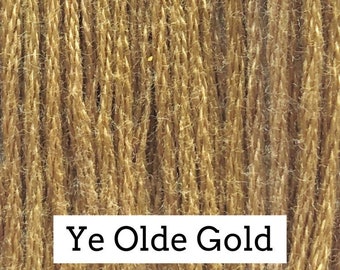 Classic Colorworks, Ye Olde Gold, CCT-176, 5 YARD Skein, Hand Dyed Cotton, Embroidery Floss, Counted Cross Stitch, Hand Embroidery Thread