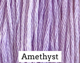 Classic Colorworks, Amethyst, CCT-01, 5 YARD Skein, Hand Dyed Cotton, Embroidery Floss, Counted Cross Stitch, Hand Embroidery Thread