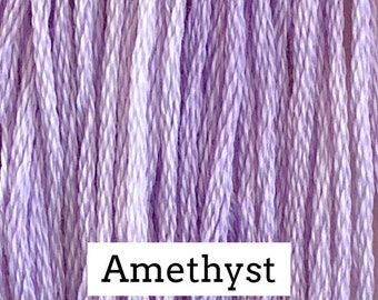 Classic Colorworks, Amethyst, CCT-01, 5 YARD Skein, Hand Dyed Cotton, Embroidery Floss, Counted Cross Stitch, Hand Embroidery Thread