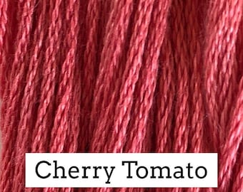 Classic Colorworks, Cherry Tomato, CCT-034, 5 YARD Skein, Hand Dyed Cotton, Embroidery Floss, Counted Cross Stitch, Embroidery Thread
