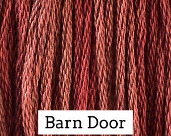 Classic Colorworks,Barn Door, CCT-214, 5 YARD Skein, Hand Dyed Cotton, Embroidery Floss, Counted Cross Stitch, Embroidery Thread