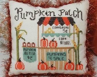 Counted Cross Stitch Pattern, Pumpkin Patch, Country Chic, Farmhouse Rustic, Autumn Decor, KiraLyn's Needlearts, PATTERN ONLY