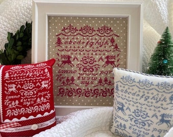 Counted Cross Stitch Pattern, Dashing Through the Snow, Sweet Nothings, Ornament, Sampler, Pillow, Bowl Fillers, JBW Designs, PATTERN ONLY