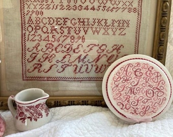 Counted Cross Stitch Pattern, Alphabet in the Round, Sweet Nothings, Ornament, Sampler, Alphabet , Bowl Fillers, JBW Designs, PATTERN ONLY