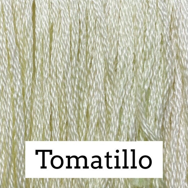 Classic Colorworks, Tomatilla, CCT-074, 5 YARD Skein, Hand Dyed Cotton, Embroidery Floss, Counted Cross Stitch, Embroidery Thread