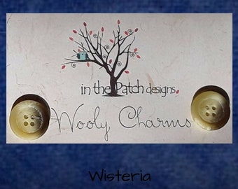 Wool, Wisteria, Wooly Charms, Felted Wool, Wool Charm Packs, Overdyed Wool, Wool Applique, Herringbone Wool, In the Patch Designs
