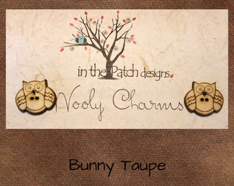 Wool, Bunny Taupe, Wooly Charms, Felted Wool, Wool Charm Packs, Overdyed Wool, Wool Applique, Herringbone Wool, In the Patch Designs