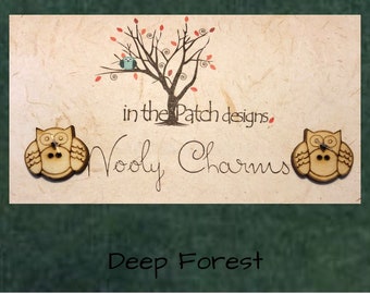 Wool, Deep Forest, Wooly Charms, Felted Wool, Wool Charm Packs, Overdyed Wool, Wool Applique, Herringbone Wool, In the Patch Designs