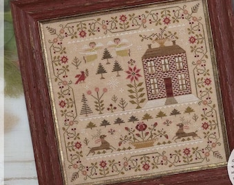 Counted Cross Stitch Pattern, The Light of Winter, Christmas Sampler, Winter Solstice, Brenda Gervais, PATTERN ONLY