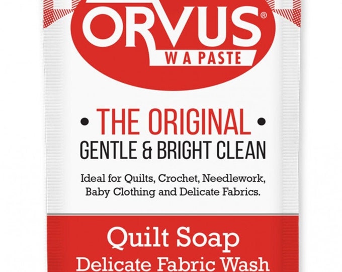 Orvus, Quilt Soap, Water Activated Paste, Delicate Fabric Wash, HE Safe
