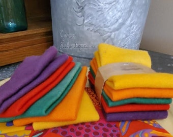 Wool, Kaffe Inspired Bold, Wool Bundle, Wool Buddies, Felted Wool, Wool Packs, Overdyed Wool, Wool Applique, Felted Wool Pack, Sew Cherished