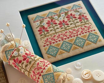 PRE-Order, Counted Cross Stitch Pattern, Spring Roll, Pinkeep, Motifs, Moroccan Tile Design, Hands On Design, PATTERN ONLY