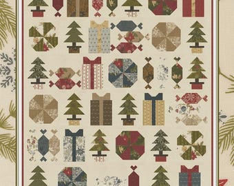 Quilt Pattern, Yuletide Treats, Christmas Decor, Candy Blocks, Wall Hanging, Lap Quilt, Pieced Blocks, Coach House Designs, PATTERN ONLY
