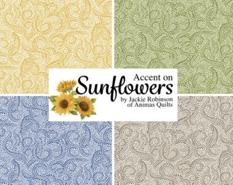 Quilt Fabric, Accent Swirl, Swirl Blender, Quilters Cotton, Accent on Sunflowers, Blender Fabric, Jackie Robinson, Animas Quilts, Benartex