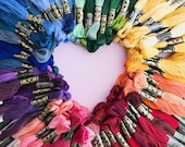 DMC Floss, 348 through 645, Embroidery Floss, Add 39 l Colors See Link in Description, Punch Needle, Penny Rugs, Sewing Accessory