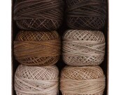 Valdani Thread, Size 12, Essential Neutrals, Perle Cotton, Kim Diehl, Wool Applique, Cross Stitch, Embroidery, Needlepoint, Punch Needle