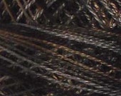 Valdani Thread, Size 12, P11, Perle Cotton, Aged Black, Embroidery Thread, Variegated Thread, Hand Dyed Thread, Wool Applique, Punch Needle