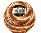 DMC Perle Cotton, Size 8, DMC 105, Tan Brown Variegated, Embroidery Thread, Punch Needle, Embroidery, Penny Rugs, Sewing Accessory