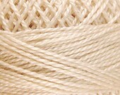 Valdani Thread, Light Ecru, 005, Size 12, Valdani Perle Cotton, Punch Needle, Embroidery, Penny Rugs, Hand Stitching, Wool Applique