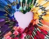 DMC Floss, 646 through 799, Embroidery Floss, Add 39 l Colors See Link in Description, Punch Needle, Penny Rugs, Sewing Accessory