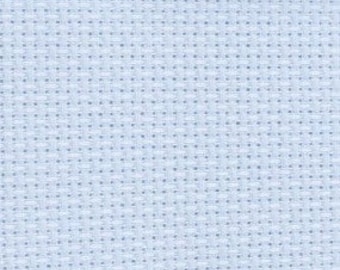 Pearl Silver Grey 18 Count Zweigart Aida cross stitch fabric size options