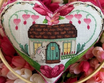 Counted Cross Stitch Pattern, Tulip Cottage, The Tulip Cottage Collection, Summer Decor, Garden Decor, Motifs, Luhu Stitches, PATTERN ONLY