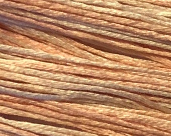 Weeks Dye Works, Peach Fuzz, WDW-1129, 5 YARD Skein, Hand Dyed Cotton, Embroidery Floss, Cross Stitch, Hand Embroidery, Punch Needle