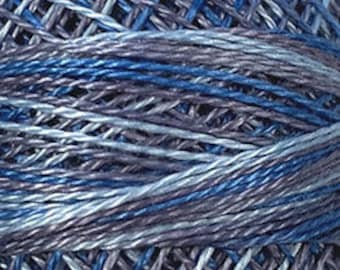 Valdani Thread, Size 8, M68, Blue Clouds, Perle Cotton, Punch Needle, Embroidery, Penny Rugs, Primitive Stitching, Sewing Accessory