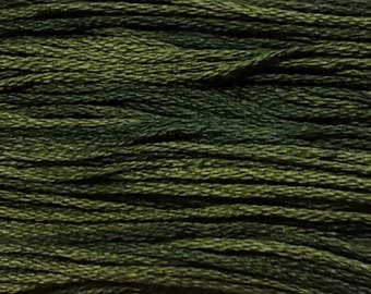 Weeks Dye Works, Collards, WDW-1277, 5 YARD Skein, Hand Dyed Cotton, Embroidery Floss, Counted Cross Stitch, Hand Embroidery, PunchNeedle