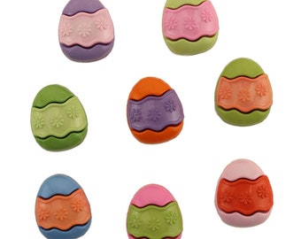 Egg Hunt, Easter Collection, Easter Eggs, Pastel Eggs, Easter Decor, Spring Decor, Sewing Embellishment, #4258, Buttons Galore & More