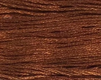 Weeks Dye Works, Pecan, WDW-1228, 5 YARD Skein, Hand Dyed Cotton, Embroidery Floss, Counted Cross Stitch, Hand Embroidery, Over Dyed Cotton