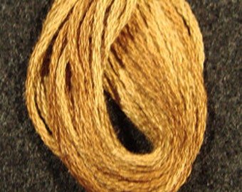 Valdani, 6 Strand Cotton Floss, O154, Antique Gold, Embroidery Floss, Punch Needle, Embroidery, Penny Rugs, Sewing Accessory