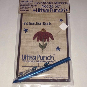 Ultra Punch, Ultra Punchneedle, Ultra Punch Needle, Embroidery, Surgical Steel Needles, Punch Needle Embroidery, Threaders image 4