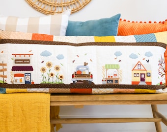 Autumn Acres, Machine Embroidery, Bench Pillow, Quilt Fabric Kit, Booklet with Redemption Code, Embellishment Kit, Kimberbell