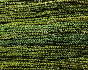 Gentle Art, Simply Shaker Threads, Baby Spinach, #7050, 10 YARD Skein, Embroidery Floss, Counted Cross Stitch, Hand Embroidery Thread