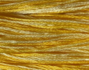 Weeks Dye Works, Sally's Sunshine, WDW-2218, 5 YARD Skein, Hand Dyed Cotton, Embroidery Floss, Cross Stitch, Embroidery, Over Dyed Cotton