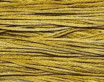 Weeks Dye Works, Gold, WDW-2221, 5 YARD Skein, Hand Dyed Cotton, Embroidery Floss, Cross Stitch, Hand Embroidery, Punch Needle