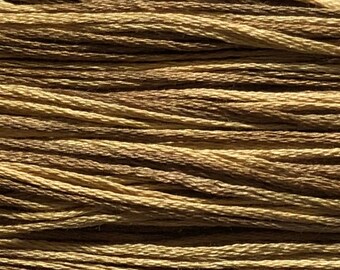 Weeks Dye Works, Butterscotch, WDW-1226, 5 YARD Skein, Cotton Floss, Embroidery Floss, Counted Cross Stitch, Hand Embroidery, PunchNeedle