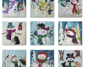 Quilt Pattern,  Snow Buds, Winter Applique Quilt, Peppermint Lane Border, Pine Needles, McKenna Ryan, Hoffman California, PATTERN OR KIT