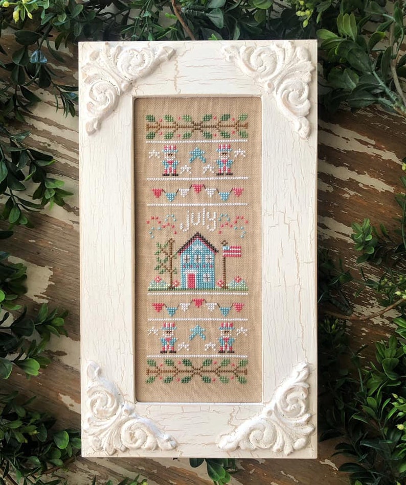 Counted Cross Stitch, Sampler of the Month, Christmas Decor, Cottage Decor, Evergreen, Country Cottage Needleworks, PATTERN ONLY image 8