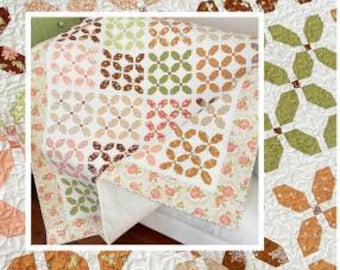 Quilt Pattern, Cross Stitch, Cottage Decor, Patchwork Quilt, Quilted Wall Hanging, Lap Quilt, Home Decor, The Pattern Basket, PATTERN ONLY