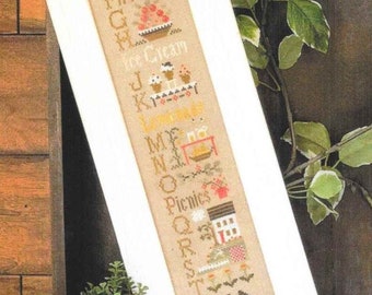 Counted Cross Stitch Pattern, Summer ABC's, Cross Stitch Sampler, Summer Decor, Summer Sampler, Little House Needleworks, PATTERN ONLY
