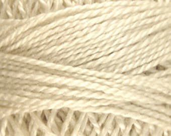 Valdani Size 12, 004, Ivory, Valdani Perle Cotton, Punch Needle, Embroidery, Penny Rugs, Primitive Stitching, Sewing Accessory,