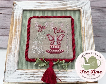 Counted Cross Stitch Pattern, Calm, Spring Decor, Zen Calm, Jan Hicks Creates, PATTERN ONLY