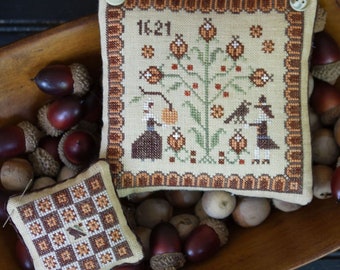 Cross Stitch Pattern, Goodness and Thanks, Fall Decor, Autumn Decor, Thanksgiving, Crow, Plum Street Samplers, PATTERN ONLY