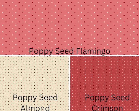 Strawberries and Cream Poppy Seed in Flamingo Strawberries and Cream Poppy Seed in Flamingo