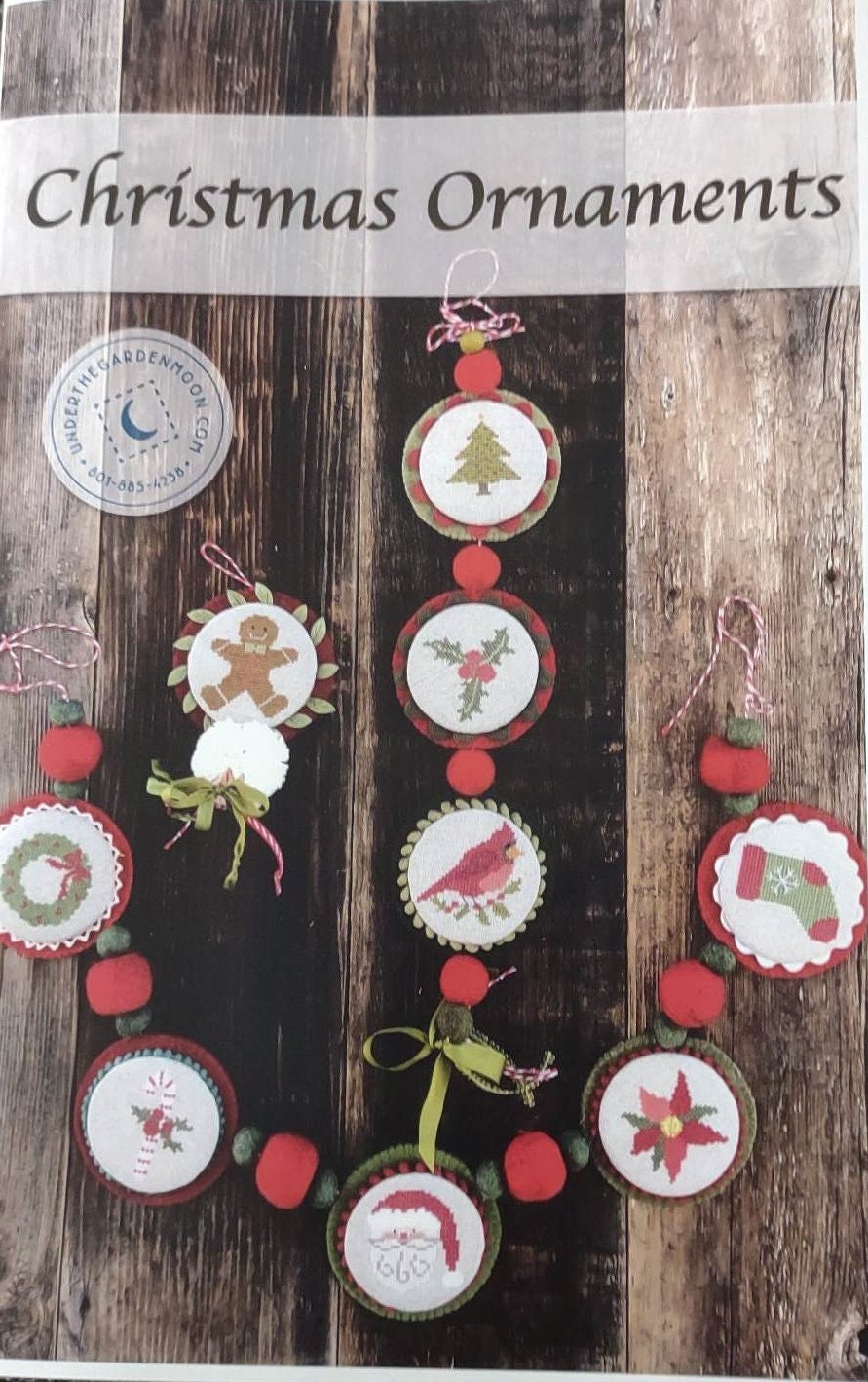 Cross Stitch Christmas Ornaments — Under The Garden Moon