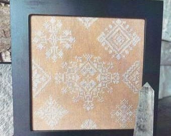 Counted Cross Stitch Pattern, Dazzling Diamond, Quaker Birthstone Series, Quaker Motifs, From the Heart, NeedleArt by Wendy, PATTERN ONLY